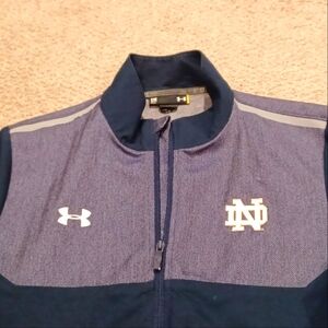 Notre Dame Full Zip lightweight jacket by Under Armour Mens SM Loose